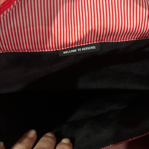 Herschel Supply Company Black Backpack with Tan Straps - Picture 6 of 7